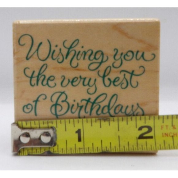 Stamps Birthday Hero Arts  ©1997 2" x 1 7/8" - Picture 3 of 4